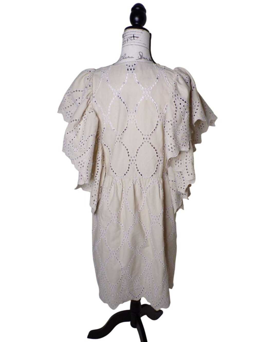 🆕MUNTHE Hico Eyelet Lace Dress Off White US 10, EU 40 - Picture 12 of 13